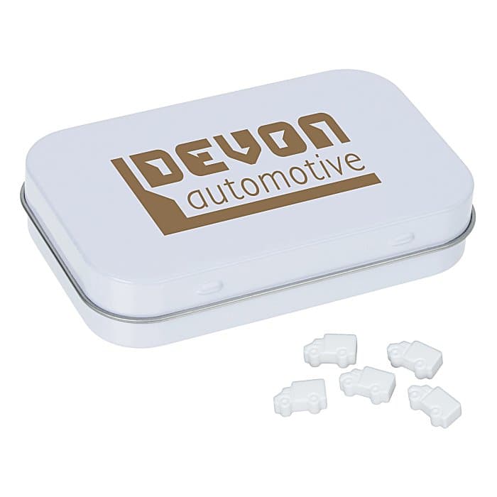 Rectangular Tin with Shaped Mints - Truck