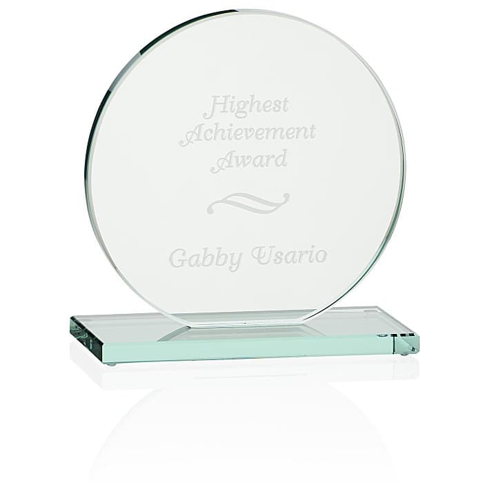 Fellowship Jade Glass Award - 7 inches