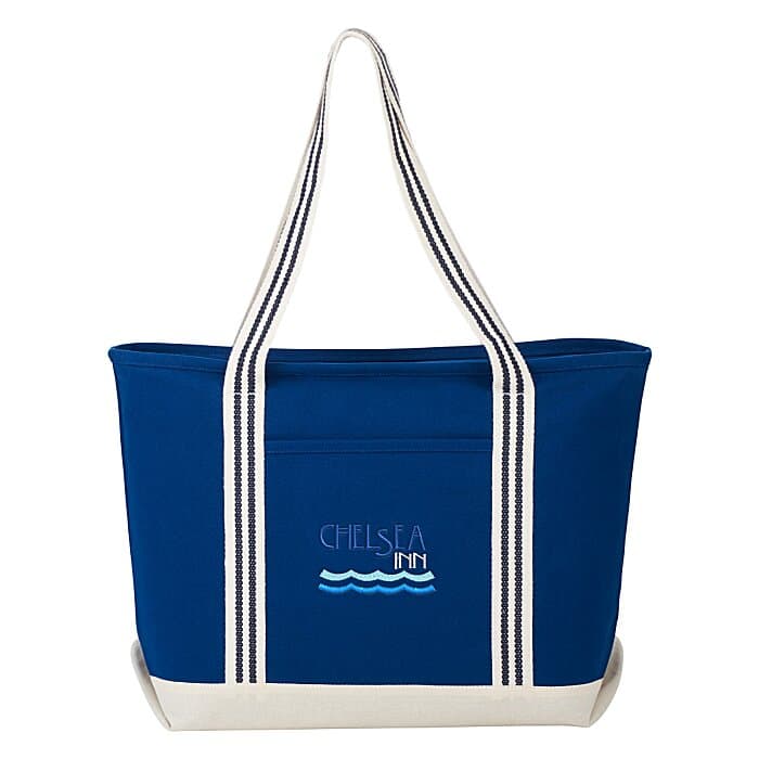 Atlantic 20-oz Cotton Zippered Tote - Embroidered