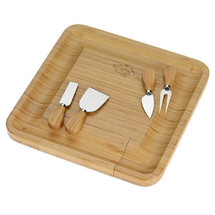 Lorenzi 4-Piece Bamboo Cheese Tray