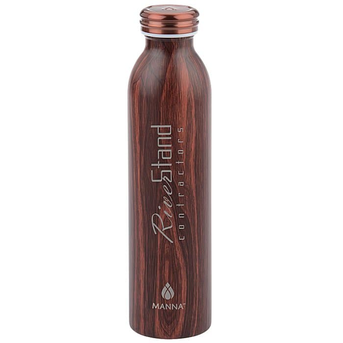 Manna Retro Vacuum Bottle - 20 oz - Wood