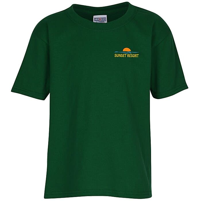 Jerzees Dri-Power 50/50 T-Shirt - Youth - Embroidered