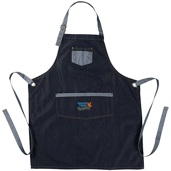 Artisan Contrast Denim Bib Apron
