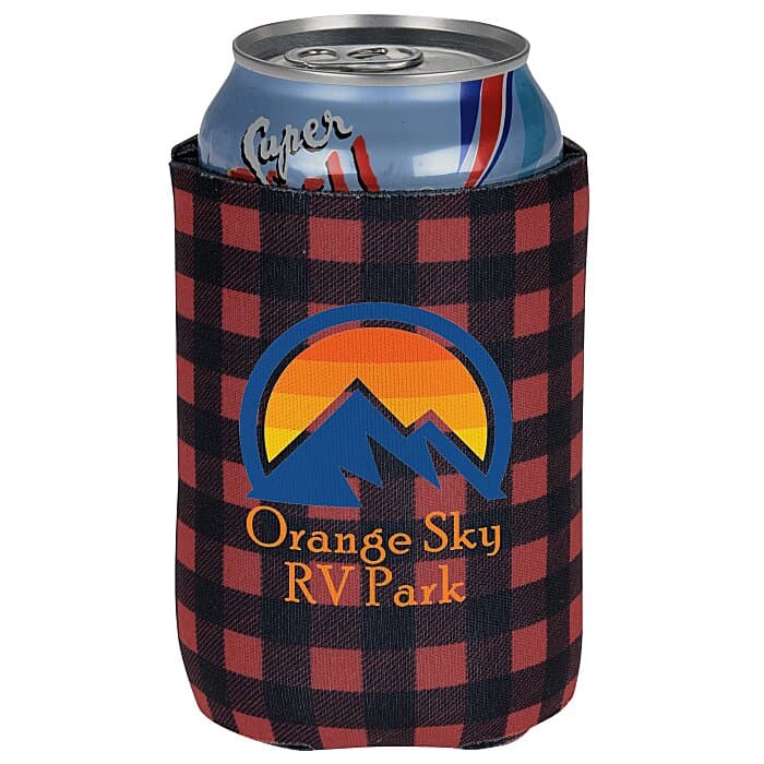 Pocket Can Holder - Buffalo Plaid