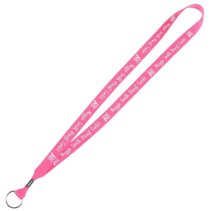 Neon Lanyard - 5/8 inches - Metal Split Key Ring