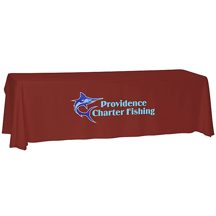 Laser Edge Open-Back Table Throw - 8 feet