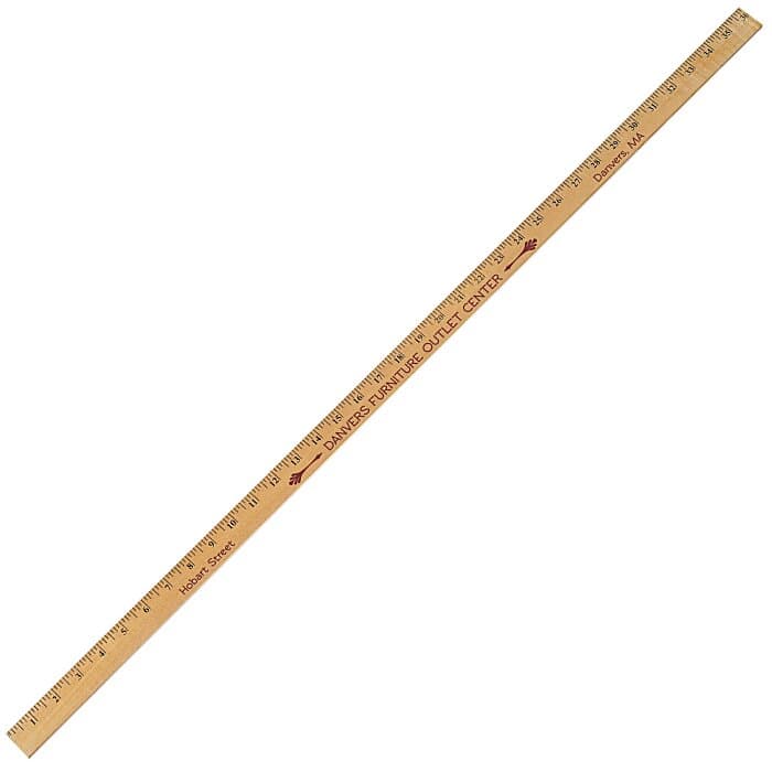 Clear Lacquer Yardstick - 1 1/8 inches x 1/4 inch