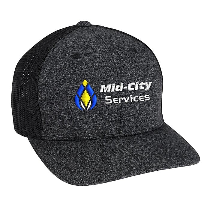 Flexfit Melange Mesh Back Trucker Cap
