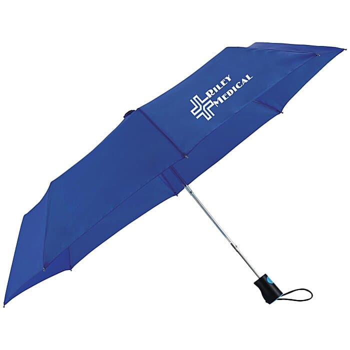 totes Three Section Auto Open Umbrella - 42-inch Arc