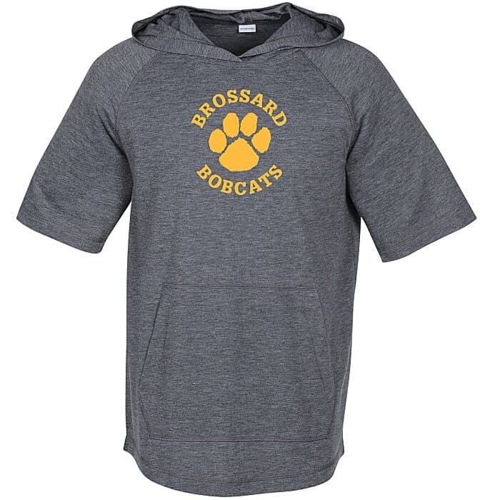 Electric Tri-Blend Wicking Short Sleeve Hooded Tee