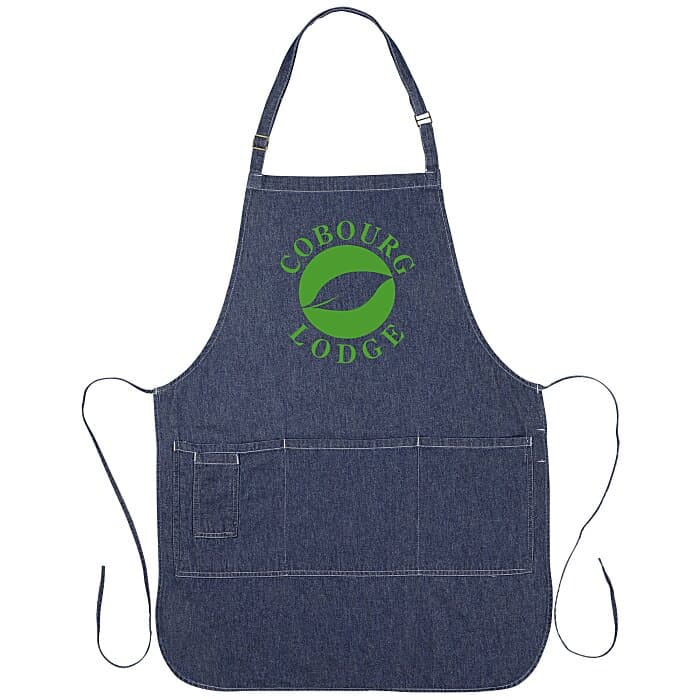 Cotton Denim Bib Apron - Screen