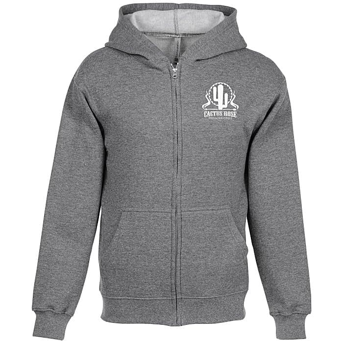 Lightweight 7-oz Fleece Full-Zip Hoodie - Screen