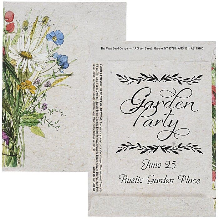 Watercolor Seed Packet - Wildflower Mix