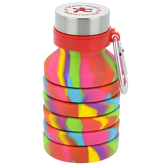 Zigoo Silicone Collapsible Bottle - 18 oz - Tie-Dye