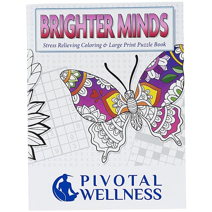 Brighter Minds Puzzle & Coloring Book