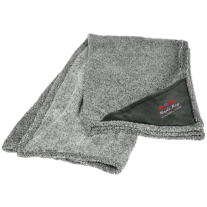 Heathered Fuzzy Fleece Blanket