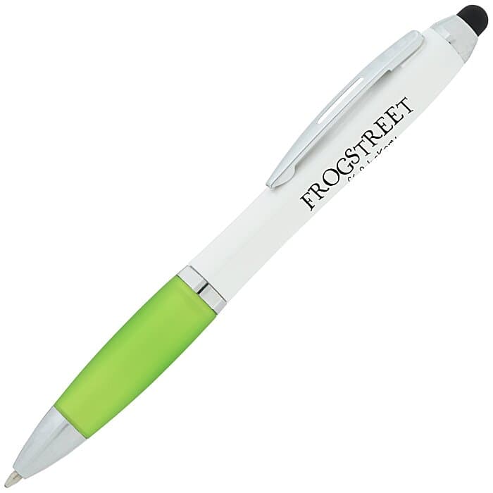 Satin Twist Stylus Pen with Antimicrobial Additive