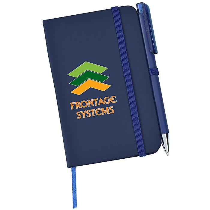 TaskRight Afton Notebook with Pen - 5 1/2 inches x 3 1/2 inches - Full Color