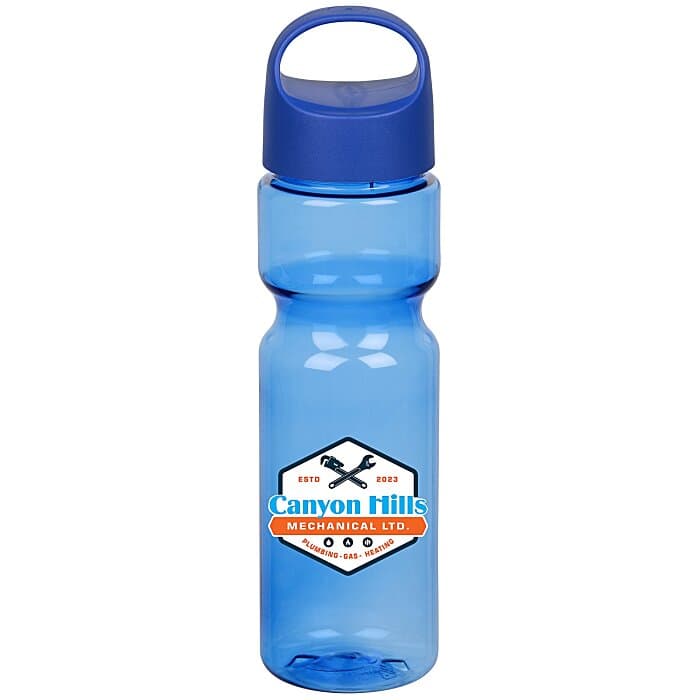 Olympian Bottle with Oval Crest Lid - 28 oz