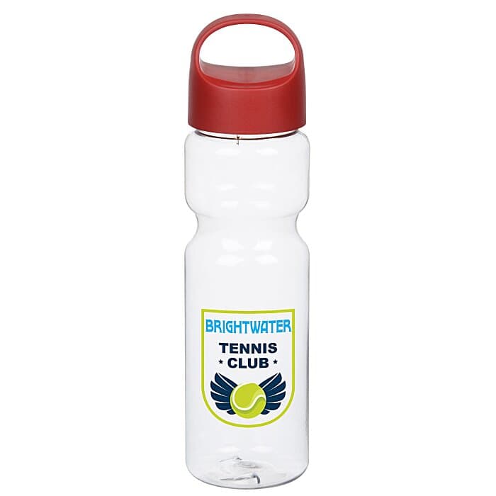 Clear Impact Olympian Bottle with Oval Crest Lid - 28 oz