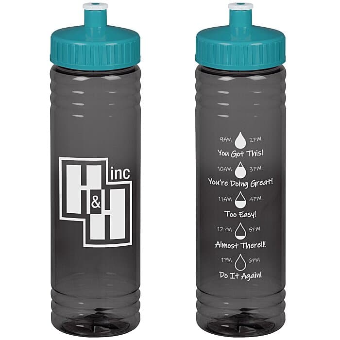Halcyon Water Bottle with Droplet Graphics - 24 oz