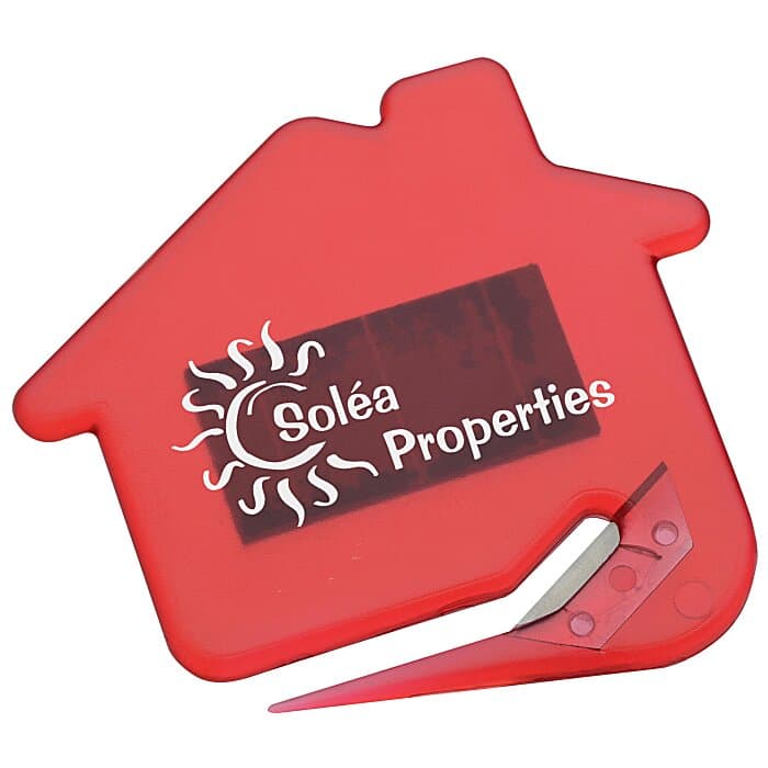 Magnetic House Shaped Letter Slitter - Translucent
