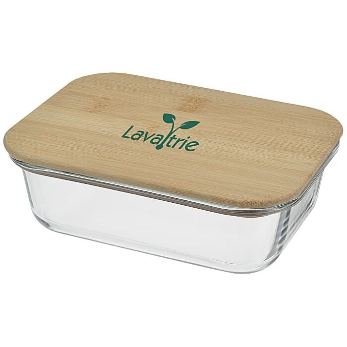 Glass Food Container with Bamboo Lid