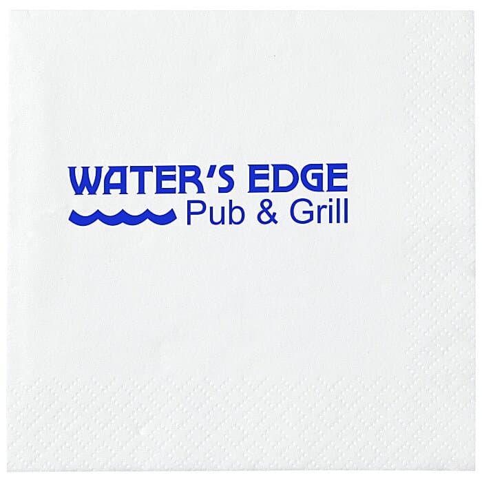 Beverage Napkin - 3-ply - White