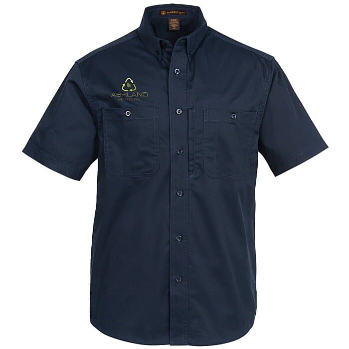 Harriton Advantage IL Short Sleeve Work Shirt - Men's