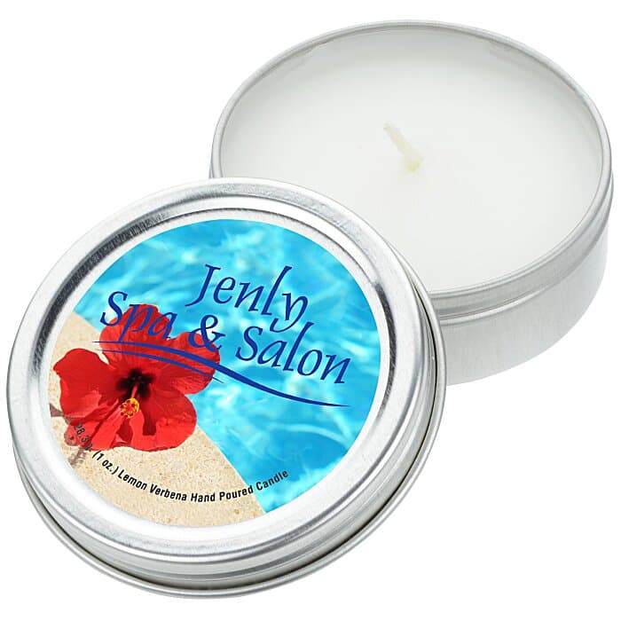 Candle in Metal Tin - 1 oz - Lemon Verbena