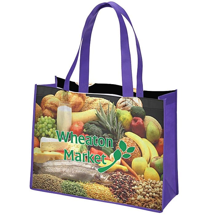 Full Color Shopping Tote - 12 inches x 16 inches - 2 Sided