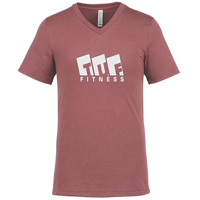 Bella+Canvas V-Neck T-Shirt - Men's - Heathers - Screen