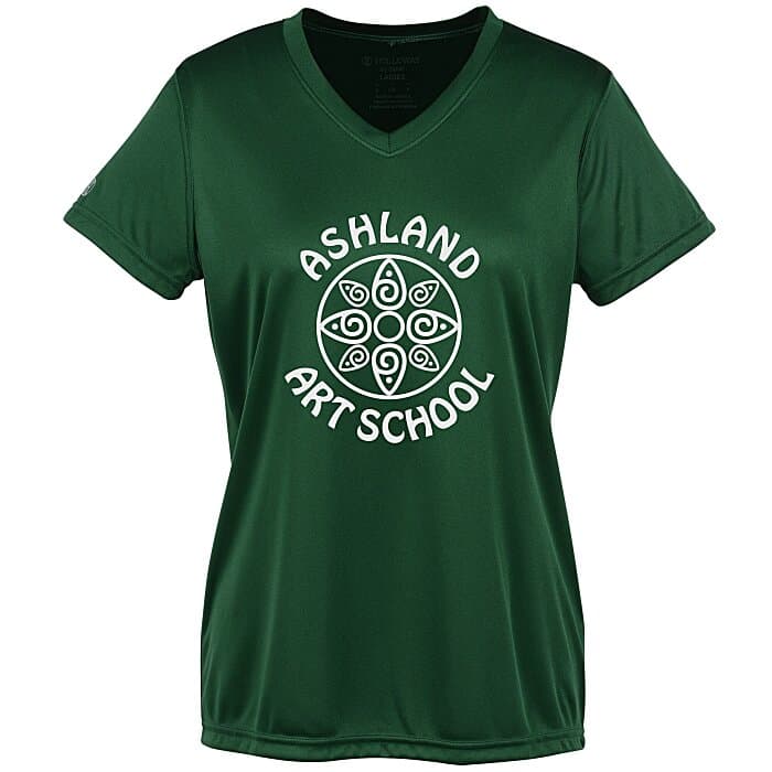 Momentum Solid V-Neck T-Shirt - Ladies' - Screen