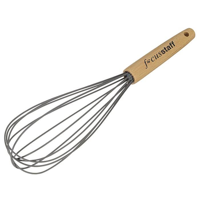Silicone Whisk with Bamboo Handle
