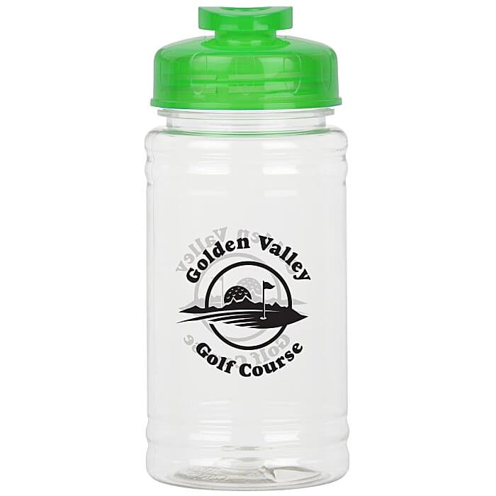 Clear Impact Ring Water Bottle with Flip Drink Lid - 16 oz