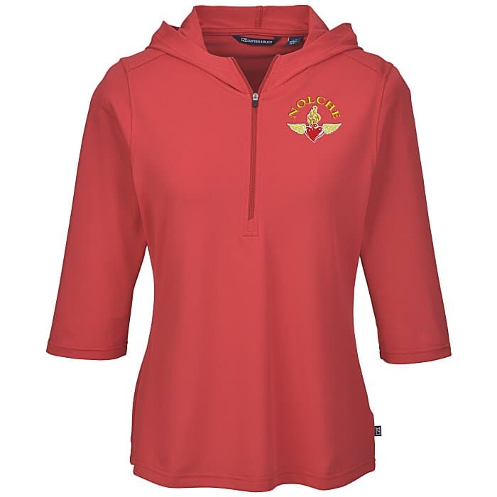 Cutter & Buck Virtue Pique 1/2-Zip Pullover Hoodie - Ladies'