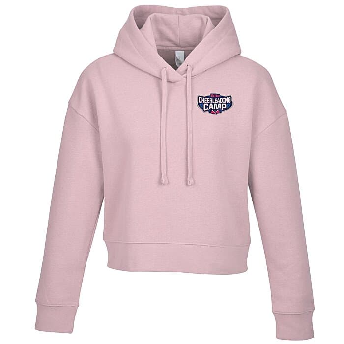 Ultimate 8.3-oz CVC Fleece Cropped Hoodie - Ladies' - Embroidered