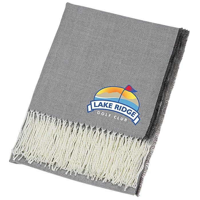 Herringbone Fringe Blanket