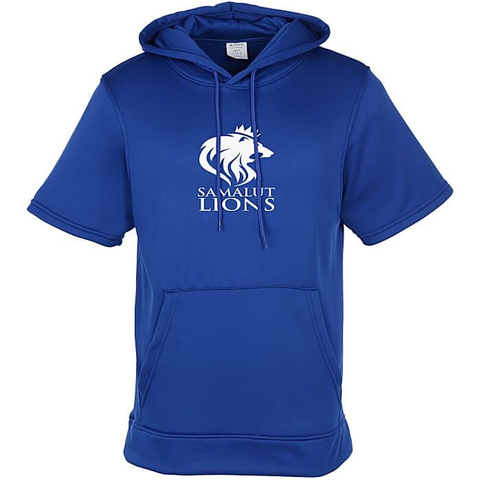 Wicking Fleece Short Sleeve Hoodie