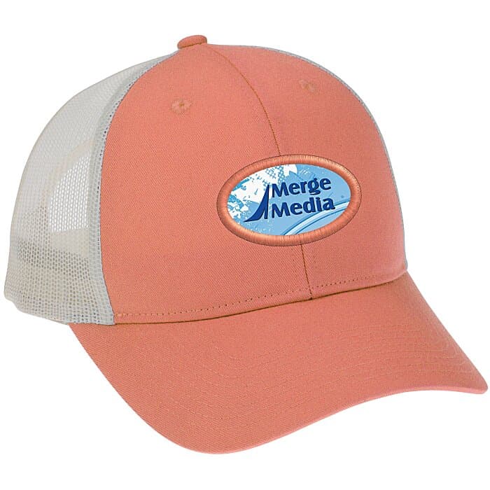 Structured Cotton Twill Trucker Cap - Full Color Patch