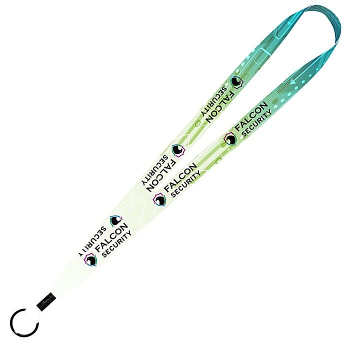 Dye-Sub Recycled Lanyard - 3/4 inches - 32 inches - Metal Split Ring