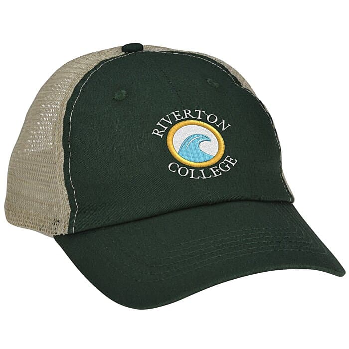 Cotton Twill Soft Mesh Back Cap - Embroidered