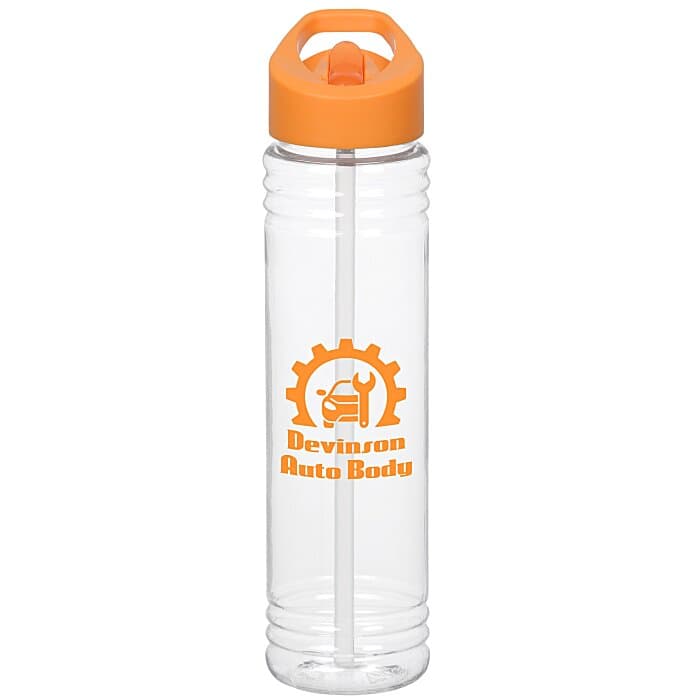 Clear Impact Adventure Bottle with Flip Straw Lid - 32 oz