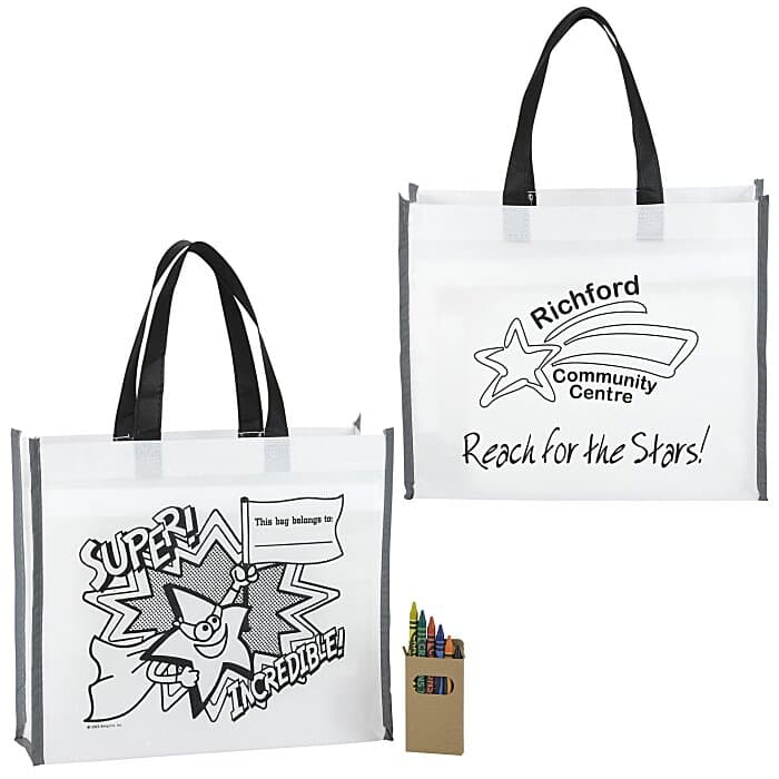 Super Kid Coloring Tote Set - Superhero