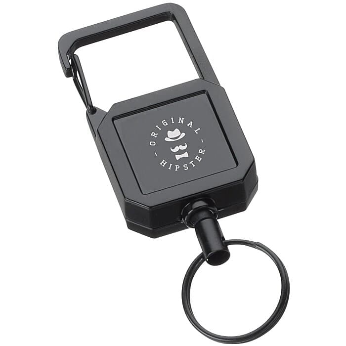 Badge Reel Keychain with Carabiner