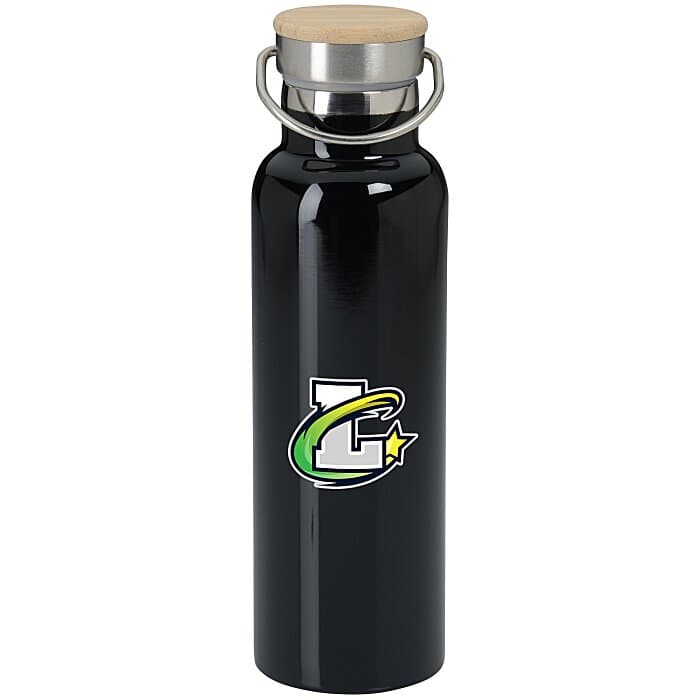 Accord Vacuum Bottle with Wood Lid - 21 oz - Full Color