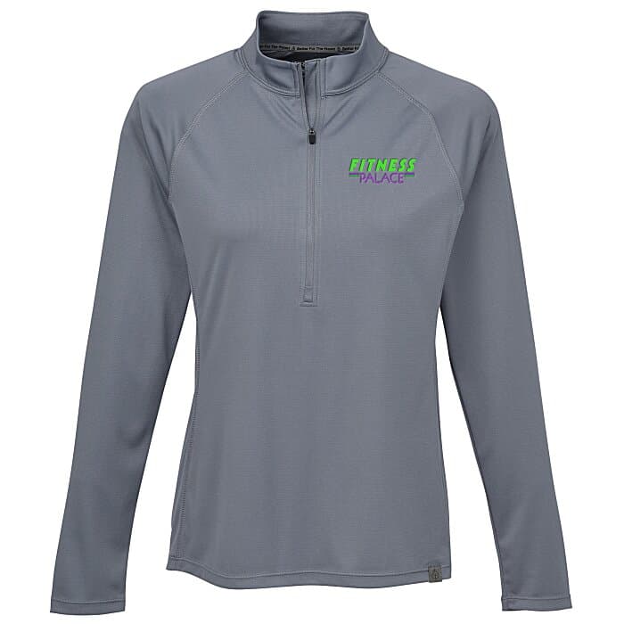 Evans Textured Double Knit 1/2-Zip Pullover - Ladies'
