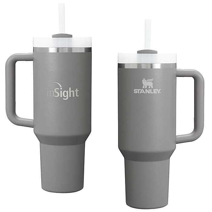 Stanley Quencher H2.0 FlowState Vacuum Mug with Straw - 40 oz - Laser Engraved