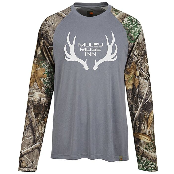 Realtree Colorblock Performance Long Sleeve T-Shirt