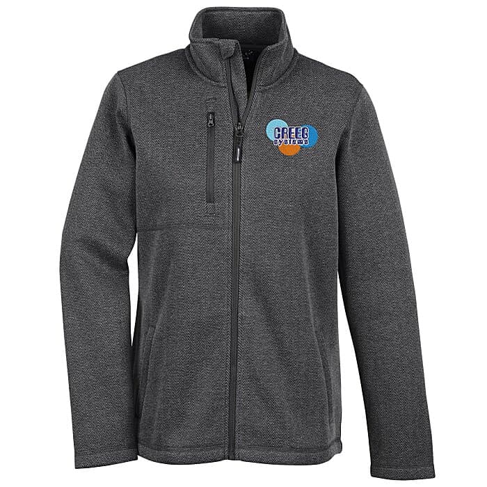 Herringbone Full-Zip Jacket - Ladies'